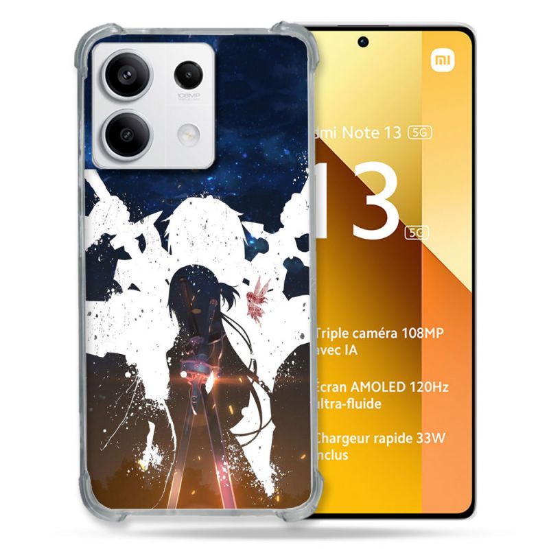 Coque Renforcée Pour Xiaomi Redmi Note 13 5G Manga SAO sword Art Online Asuna