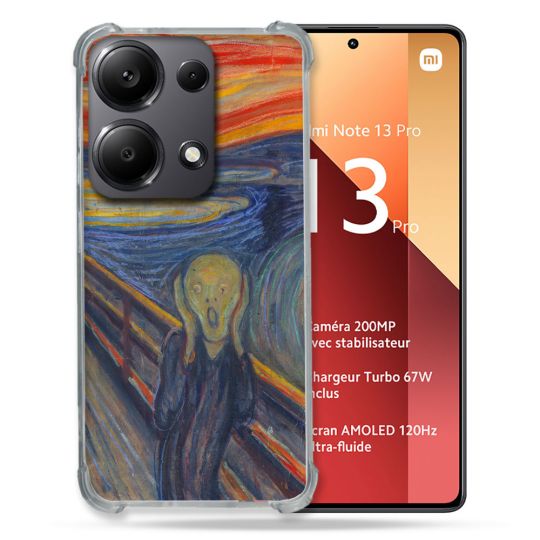 Coque Renforcé Pour Xiaomi Redmi Note 13 Pro 4G Peinture Le Cri
