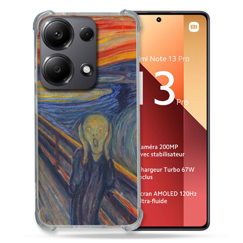 Coque Renforcé Pour Xiaomi Redmi Note 13 Pro 4G Peinture Le Cri