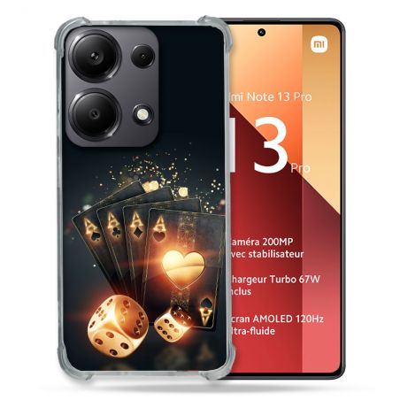 Coque Renforcé Pour Xiaomi Redmi Note 13 Pro 4G Poker Des