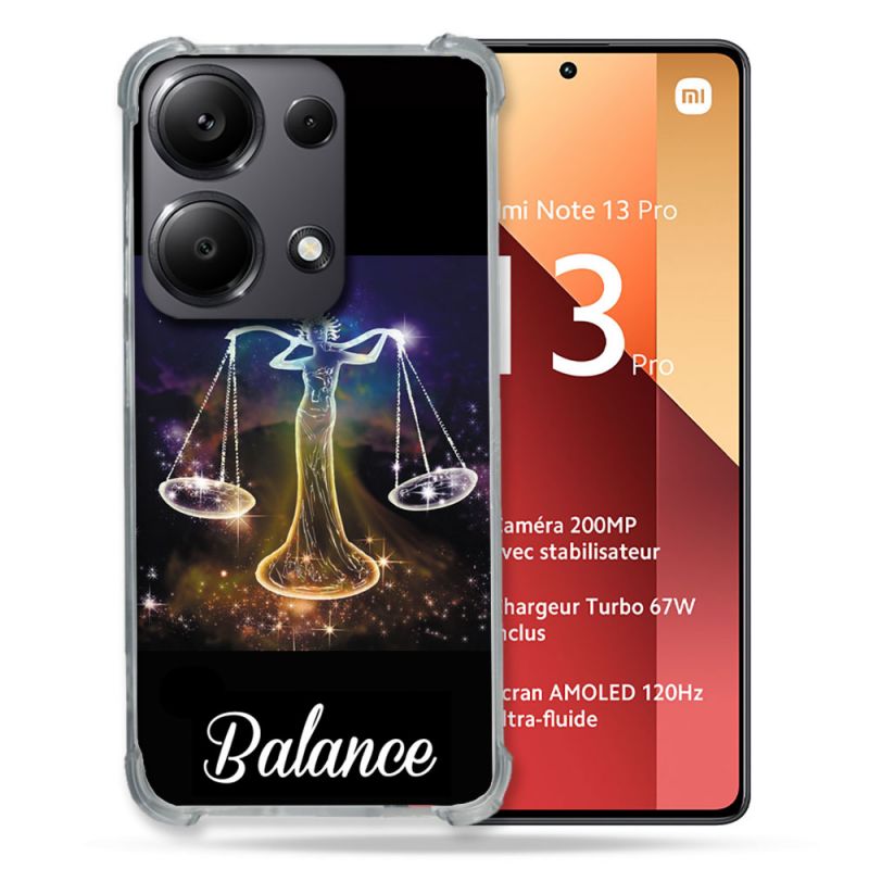 Coque Renforcé Pour Xiaomi Redmi Note 13 Pro 4G Signe Zodiaque 2 Balance