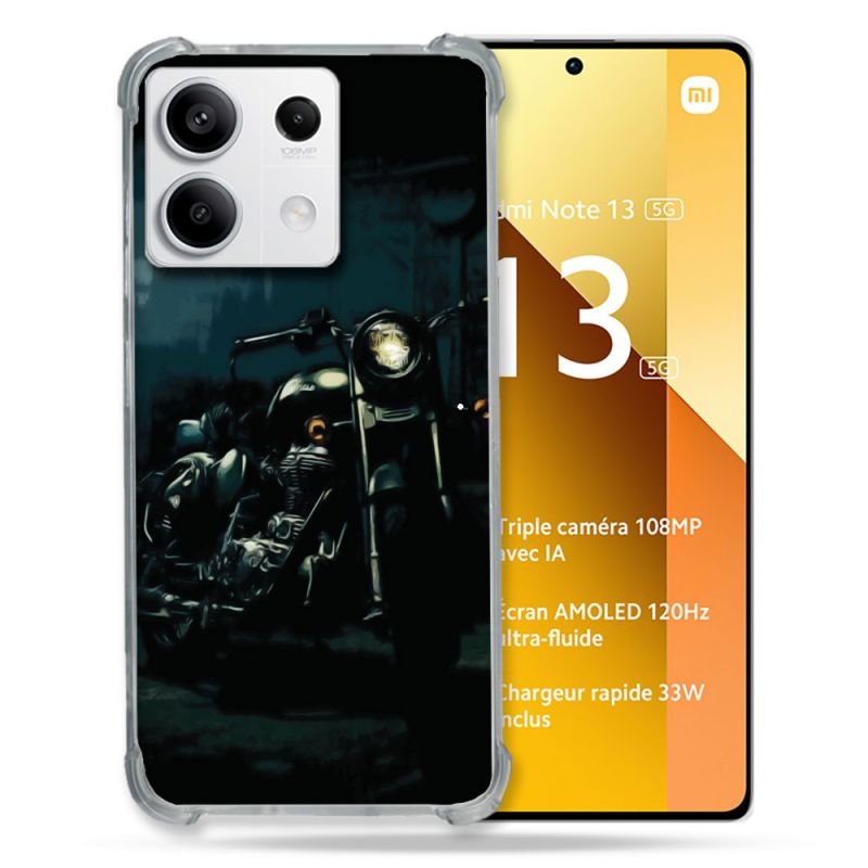 Coque Renforcée Pour Xiaomi Redmi Note 13 5G Moto Harley Vintage