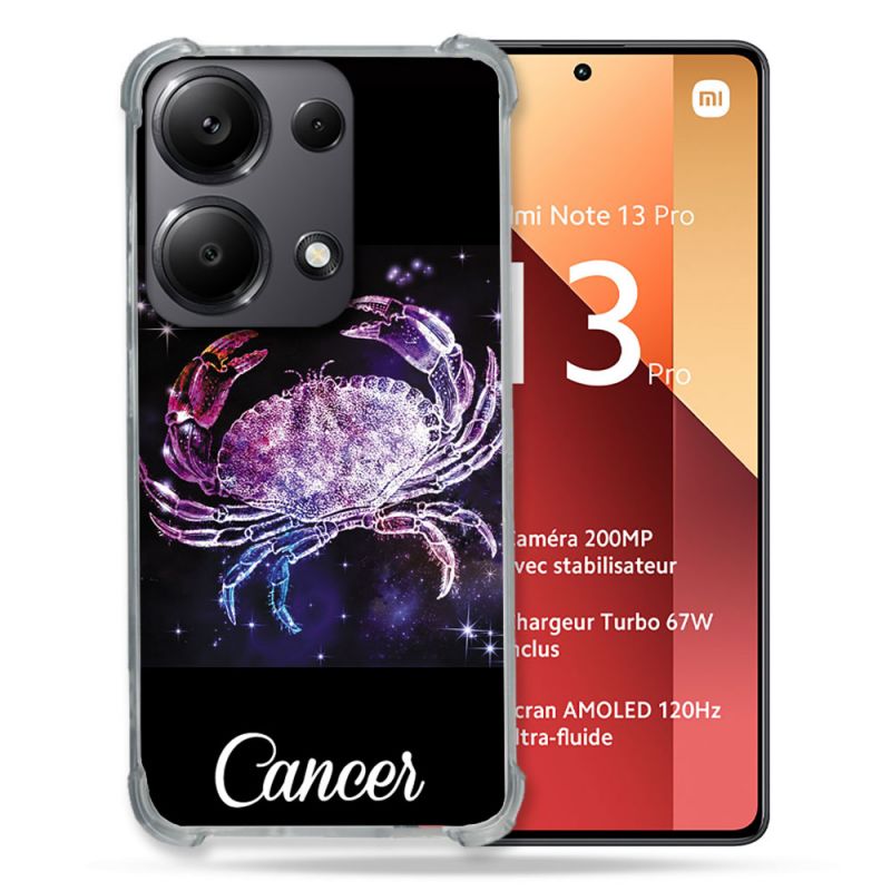 Coque Renforcé Pour Xiaomi Redmi Note 13 Pro 4G Signe Zodiaque 2 Cancer