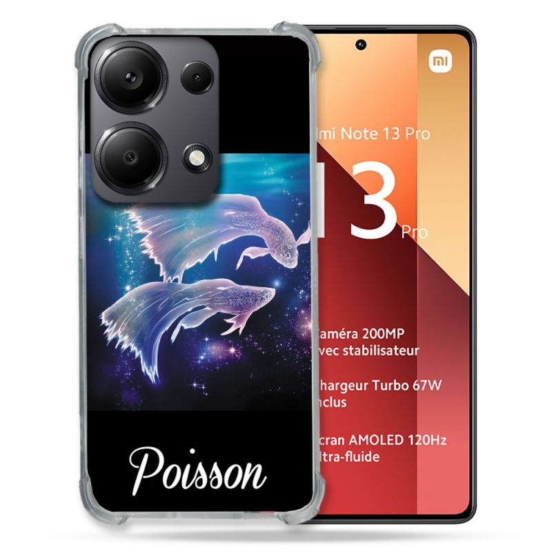 Coque Renforcé Pour Xiaomi Redmi Note 13 Pro 4G Signe Zodiaque 2 Poisson