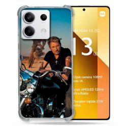 Coque Renforcée Pour Xiaomi Redmi Note 13 5G Musique Johnny Hallyday Moto