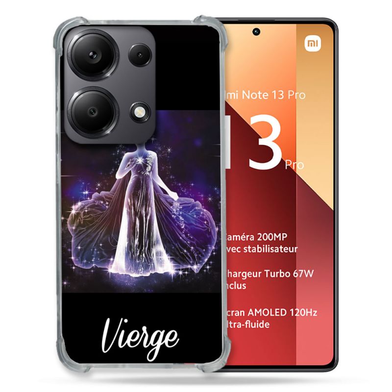 Coque Renforcé Pour Xiaomi Redmi Note 13 Pro 4G Signe Zodiaque 2 Vierge