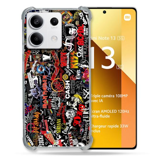 Coque Renforcée Pour Xiaomi Redmi Note 13 5G Musique Rock Groupe