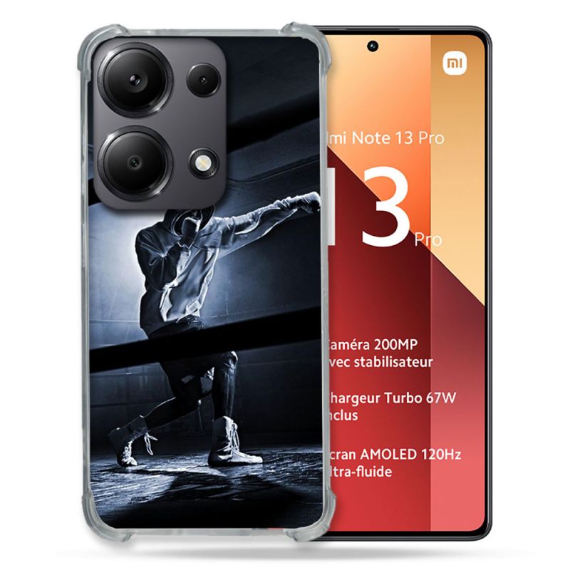 Coque Renforcé Pour Xiaomi Redmi Note 13 Pro 4G Sport Boxe Poing