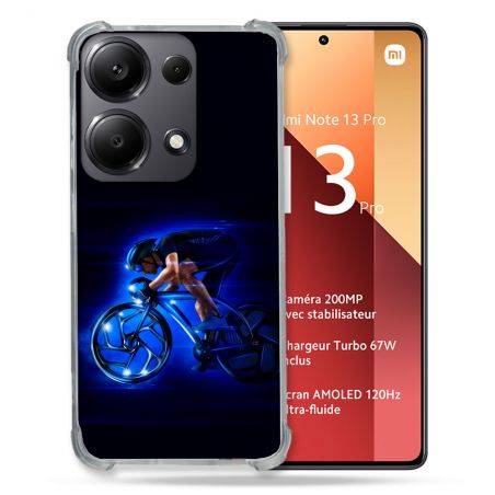 Coque Renforcé Pour Xiaomi Redmi Note 13 Pro 4G Sport Cyclisme Bleu