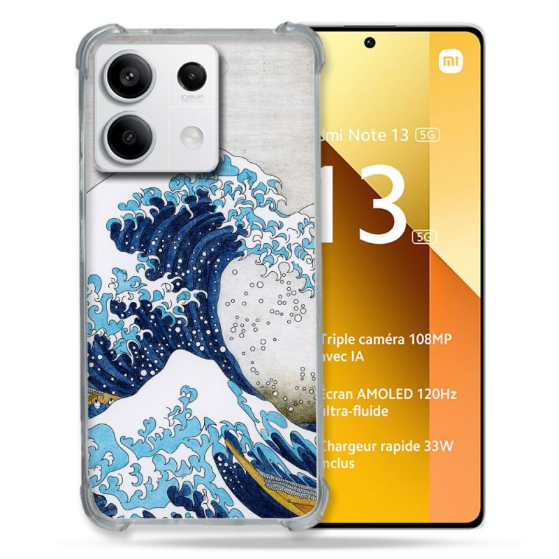 Coque Renforcée Pour Xiaomi Redmi Note 13 5G Peinture La Grande Vague