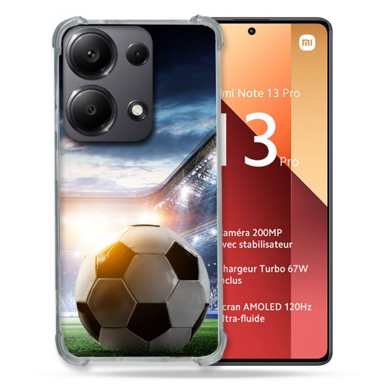 Coque Renforcé Pour Xiaomi Redmi Note 13 Pro 4G Sport Football Stade