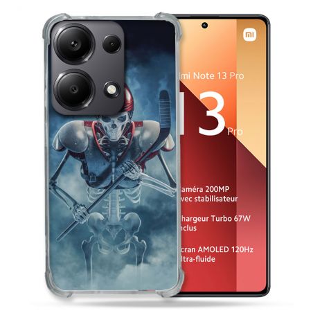 Coque Renforcé Pour Xiaomi Redmi Note 13 Pro 4G Sport Hockey Squelette