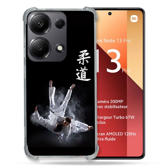 Coque Renforcé Pour Xiaomi Redmi Note 13 Pro 4G Sport Judo Noir