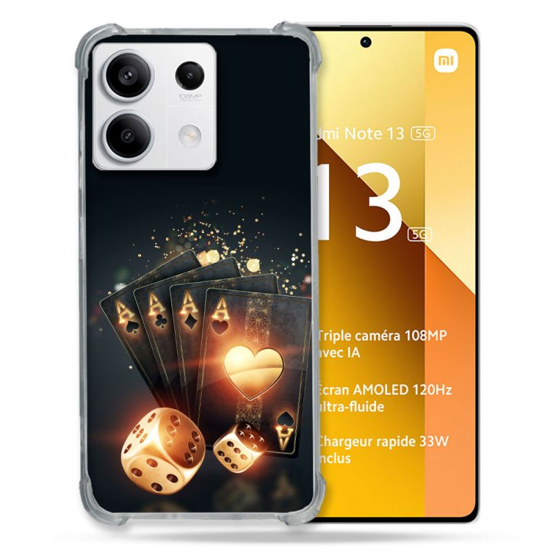 Coque Renforcée Pour Xiaomi Redmi Note 13 5G Poker Des