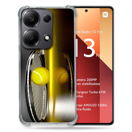 Coque Renforcé Pour Xiaomi Redmi Note 13 Pro 4G Sport Tennis Reflet