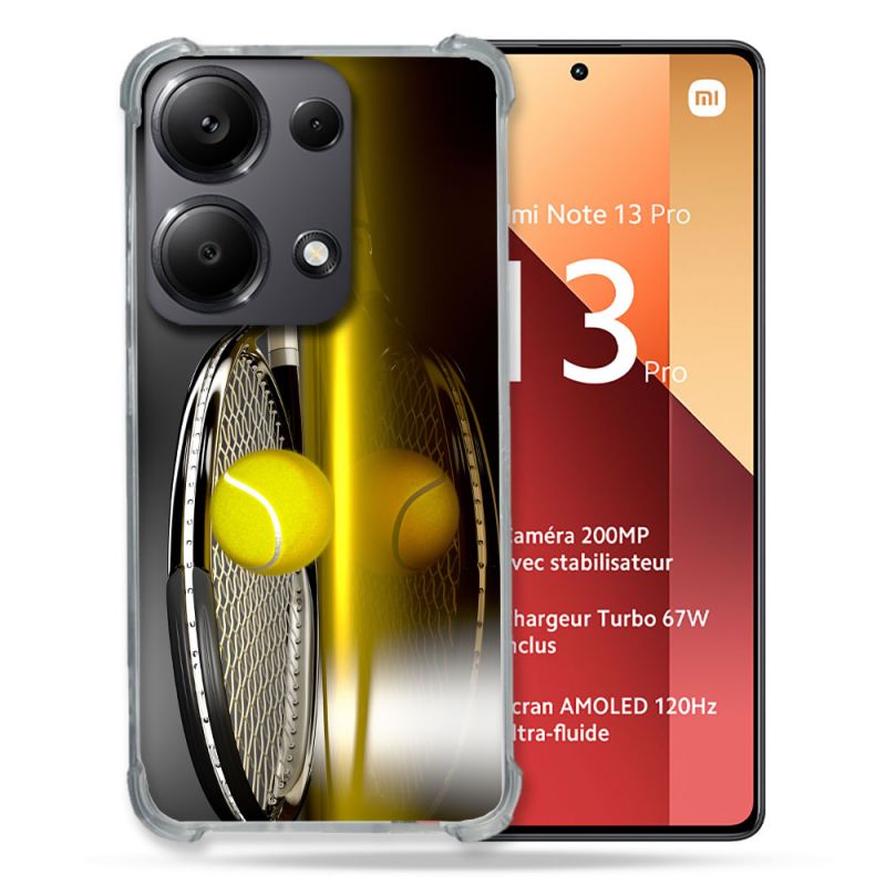 Coque Renforcé Pour Xiaomi Redmi Note 13 Pro 4G Sport Tennis Reflet