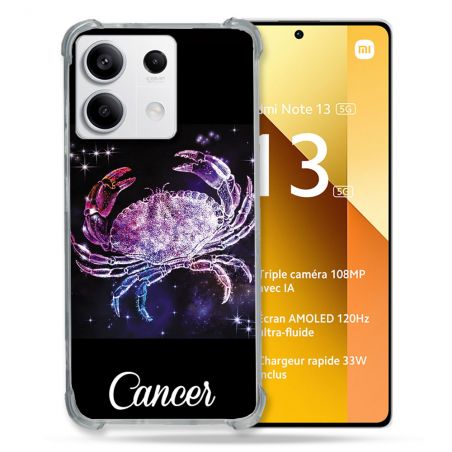 Coque Renforcée Pour Xiaomi Redmi Note 13 5G Signe Zodiaque 2 Cancer