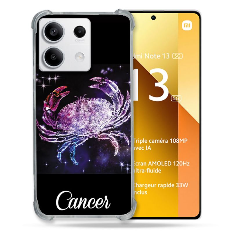 Coque Renforcée Pour Xiaomi Redmi Note 13 5G Signe Zodiaque 2 Cancer