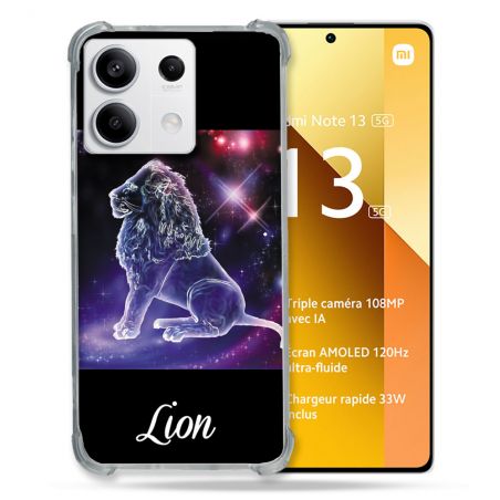 Coque Renforcée Pour Xiaomi Redmi Note 13 5G Signe Zodiaque 2 Lion