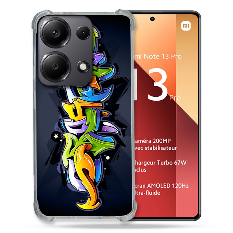 Coque Renforcé Pour Xiaomi Redmi Note 13 Pro 4G Street Art Graffiti
