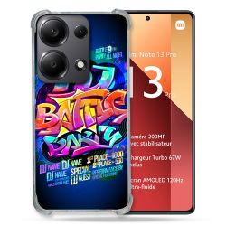 Coque Renforcé Pour Xiaomi Redmi Note 13 Pro 4G Street Art Rap