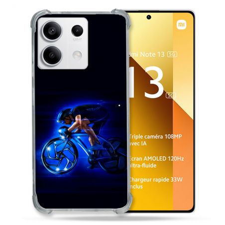 Coque Renforcée Pour Xiaomi Redmi Note 13 5G Sport Cyclisme Bleu