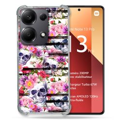 Coque Renforcé Pour Xiaomi Redmi Note 13 Pro 4G Tete de Mort Pattern