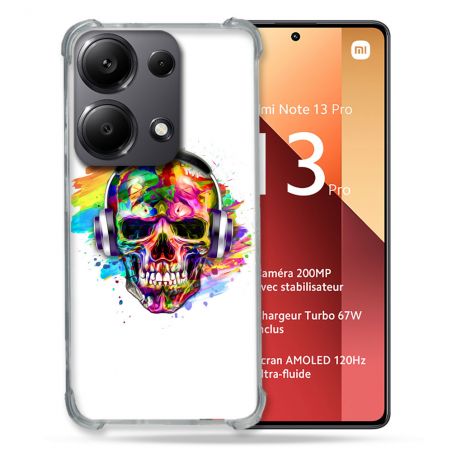Coque Renforcé Pour Xiaomi Redmi Note 13 Pro 4G Tete de Mort Tag