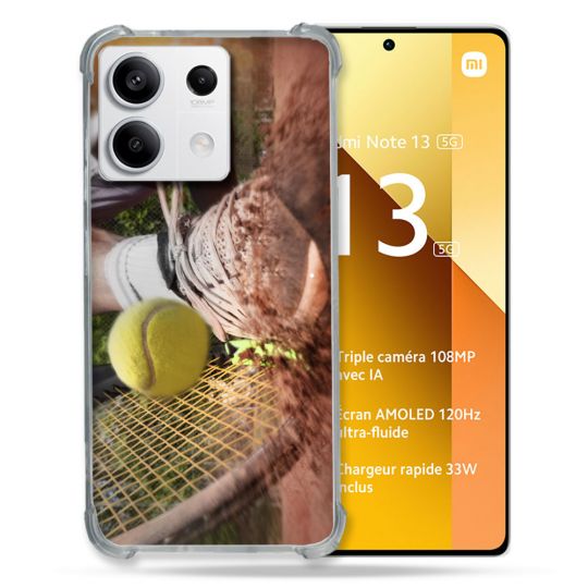 Coque Renforcée Pour Xiaomi Redmi Note 13 5G Sport Tennis Glissade