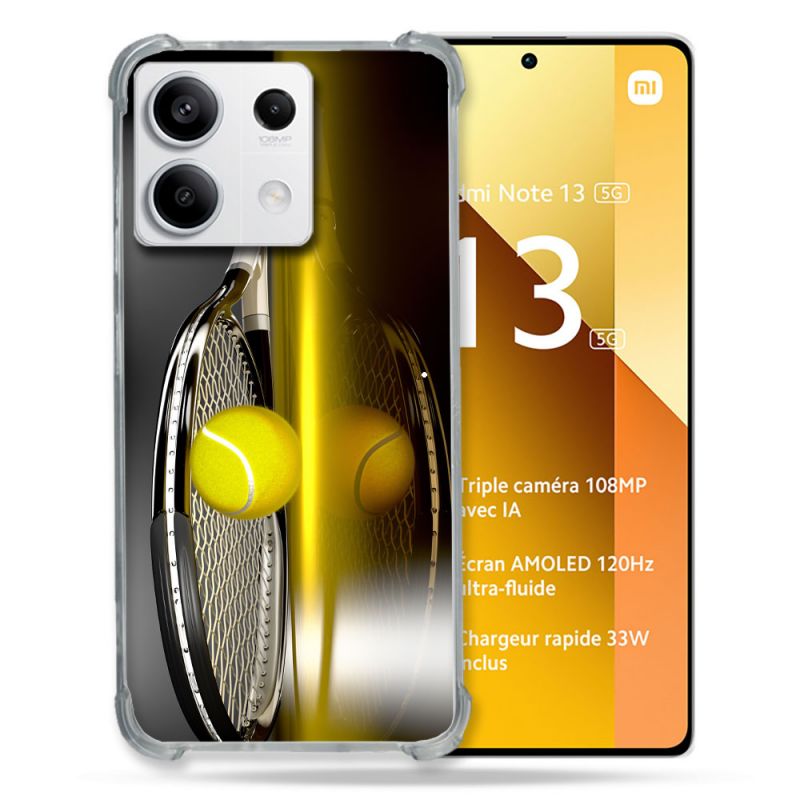 Coque Renforcée Pour Xiaomi Redmi Note 13 5G Sport Tennis Reflet