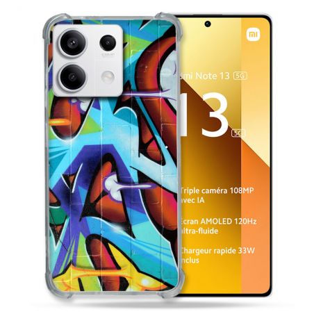 Coque Renforcée Pour Xiaomi Redmi Note 13 5G Street Art Graf Color