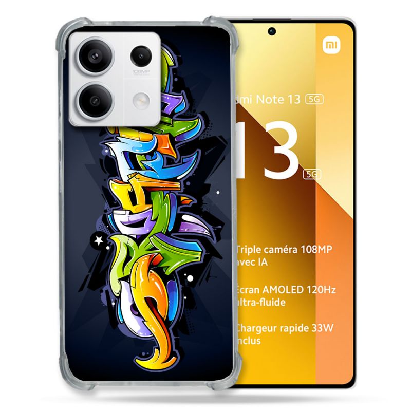 Coque Renforcée Pour Xiaomi Redmi Note 13 5G Street Art Graffiti