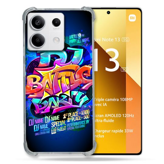 Coque Renforcée Pour Xiaomi Redmi Note 13 5G Street Art Rap