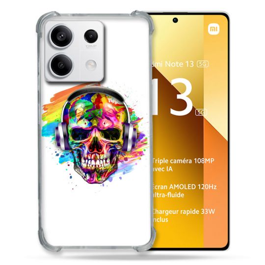 Coque Renforcée Pour Xiaomi Redmi Note 13 5G Tete de Mort Tag
