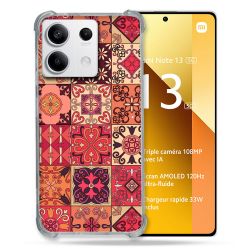 Coque Renforcée Pour Xiaomi Redmi Note 13 5G Texture Carreau Ciment Rouge