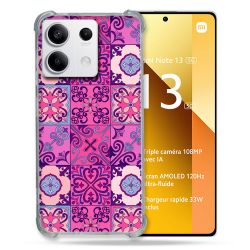 Coque Renforcée Pour Xiaomi Redmi Note 13 5G Texture Carreau Ciment Violet