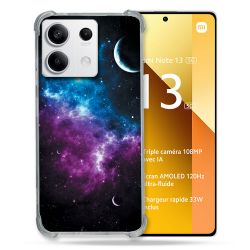 Coque Renforcée Pour Xiaomi Redmi Note 13 5G Univers Bleu Violet