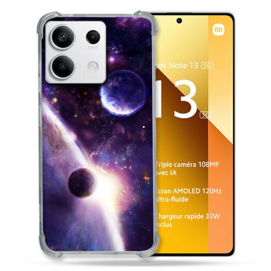 Coque Renforcée Pour Xiaomi Redmi Note 13 5G Univers Planete Stellaire