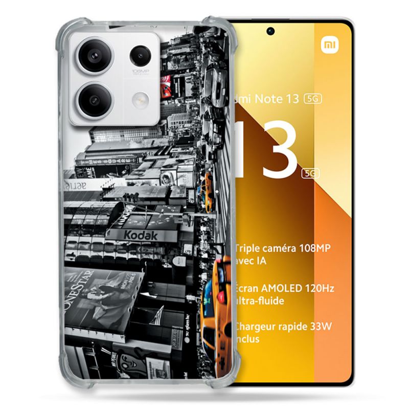 Coque Renforcée Pour Xiaomi Redmi Note 13 5G Voyage Amerique USA New York Taxi