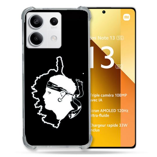 Coque Renforcée Pour Xiaomi Redmi Note 13 5G Voyage Corse Noir