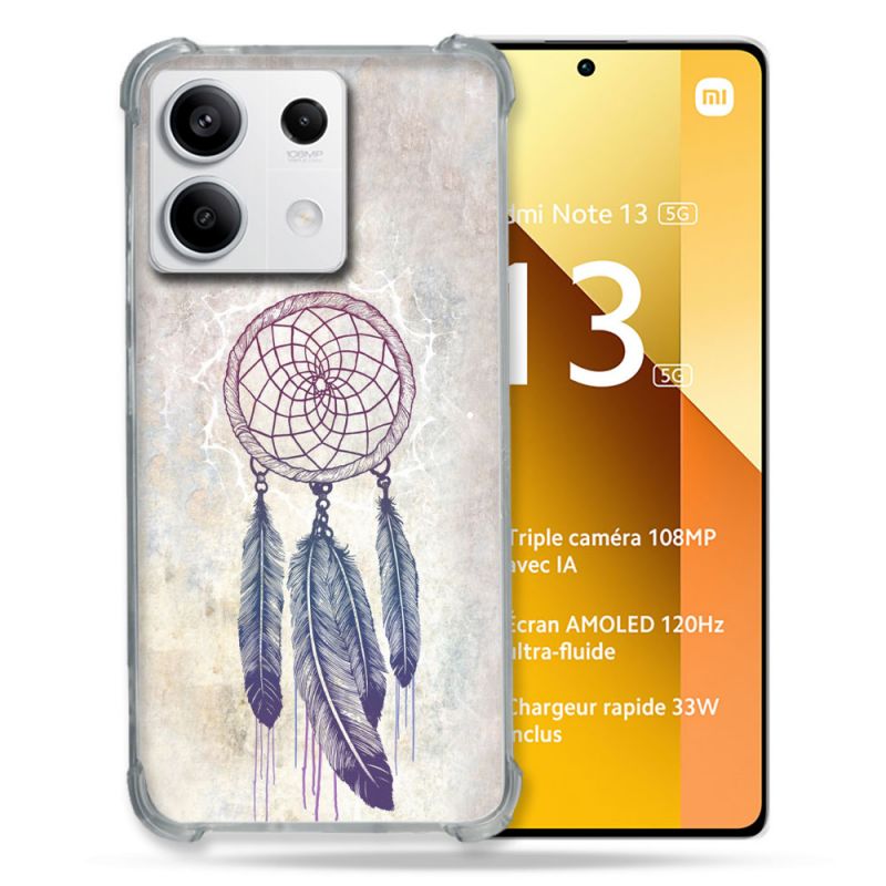 Coque Renforcée Pour Xiaomi Redmi Note 13 5G Zen Attrape Reve Blanc