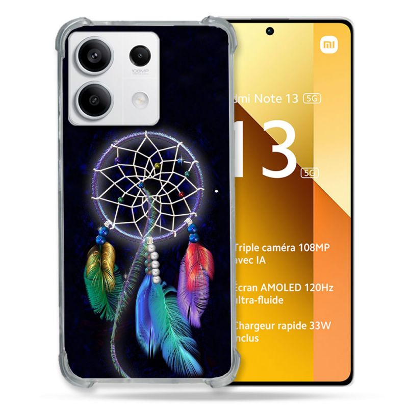 Coque Renforcée Pour Xiaomi Redmi Note 13 5G Zen Attrape Reve Multicolore
