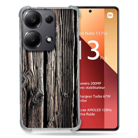 Coque Renforcé Pour Xiaomi Redmi Note 13 Pro 4G Texture Bois