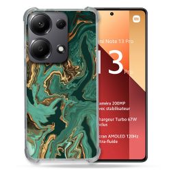 Coque Renforcé Pour Xiaomi Redmi Note 13 Pro 4G Texture Marbre Vert