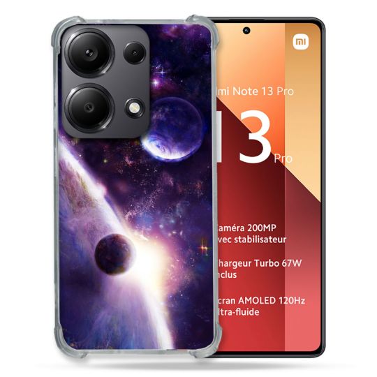 Coque Renforcé Pour Xiaomi Redmi Note 13 Pro 4G Univers Planete Stellaire