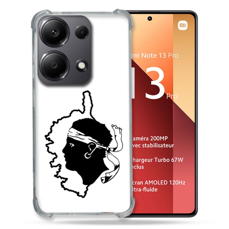 Coque Renforcé Pour Xiaomi Redmi Note 13 Pro 4G Voyage Corse Blanc