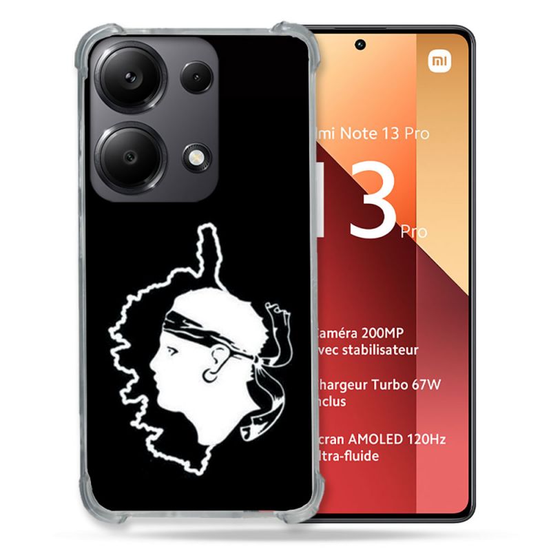 Coque Renforcé Pour Xiaomi Redmi Note 13 Pro 4G Voyage Corse Noir