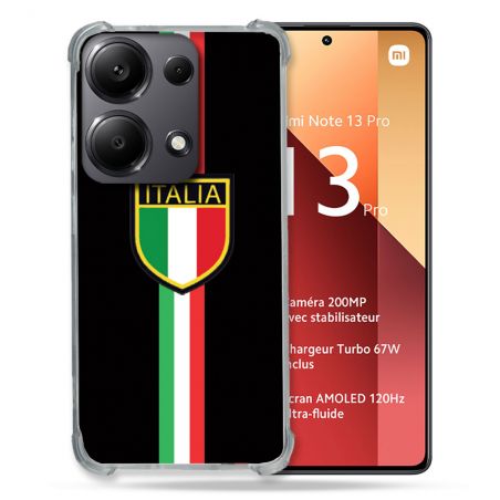 Coque Renforcé Pour Xiaomi Redmi Note 13 Pro 4G Voyage Italie 3 Noir