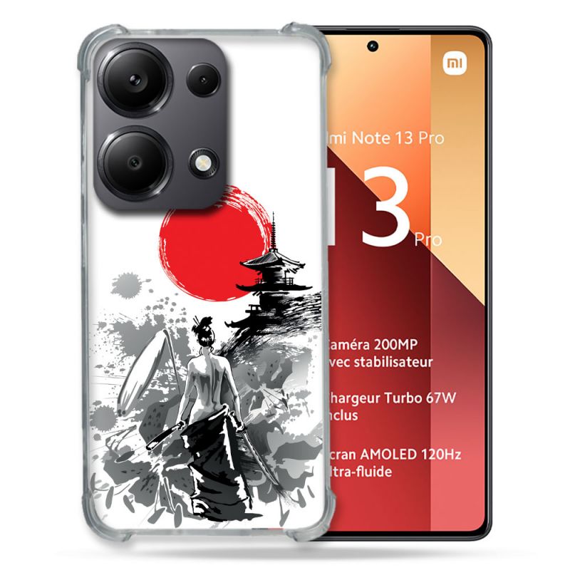 Coque Renforcé Pour Xiaomi Redmi Note 13 Pro 4G Voyage Japon Femme