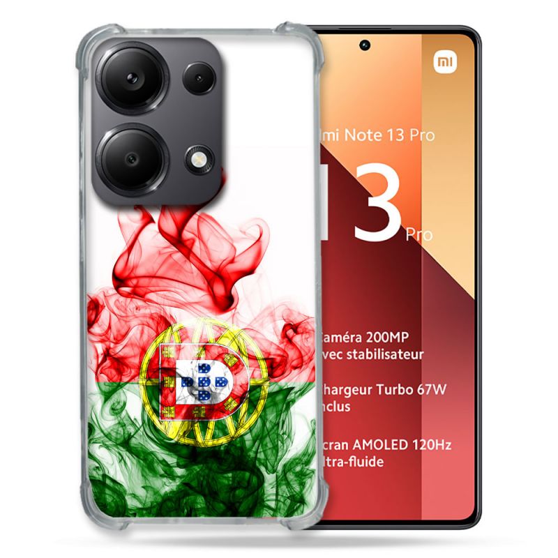 Coque Renforcé Pour Xiaomi Redmi Note 13 Pro 4G Voyage Portugal Flamme